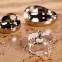 كريستوفل طبق الضيافة آلبي باللون الفضي 7 سم