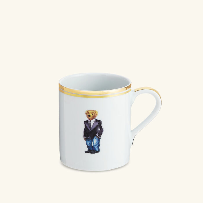 Wilshire Tux Bear Mug White Set of 4 ralph lauren home wilshire tux bear mug white set of 4