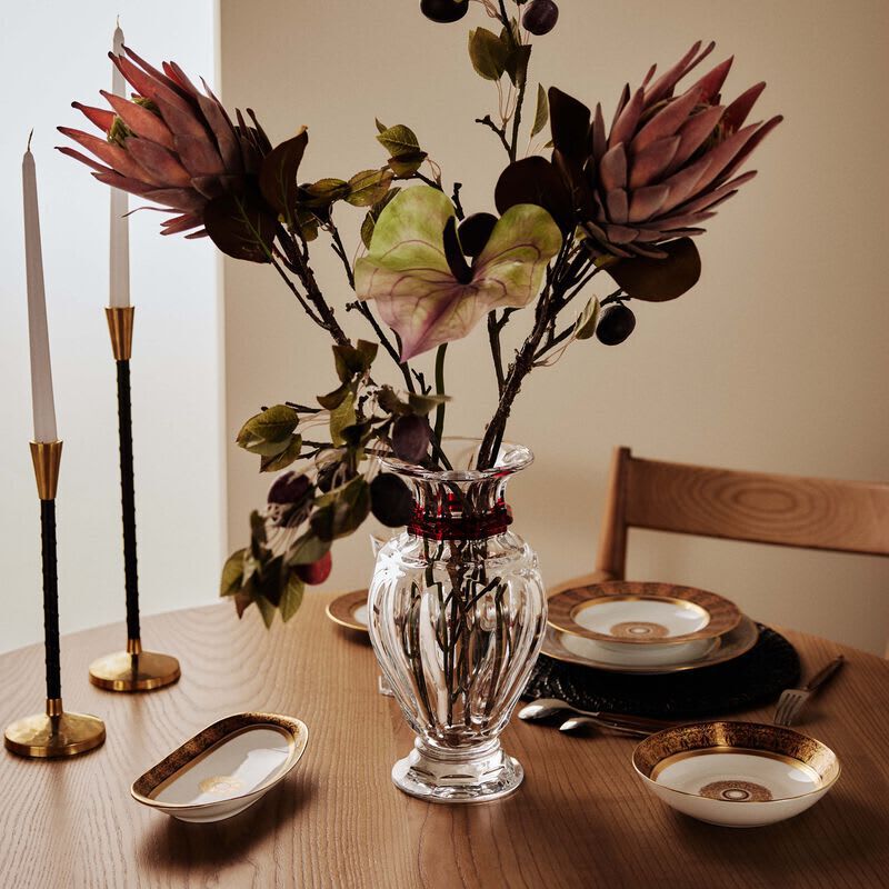 baccarat harcourt vase medium red