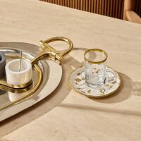 Taormina Tea Cup & Saucer Gold villari taormina tea cup saucer gold