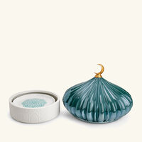 lladro majestic nights box with 4 plates green