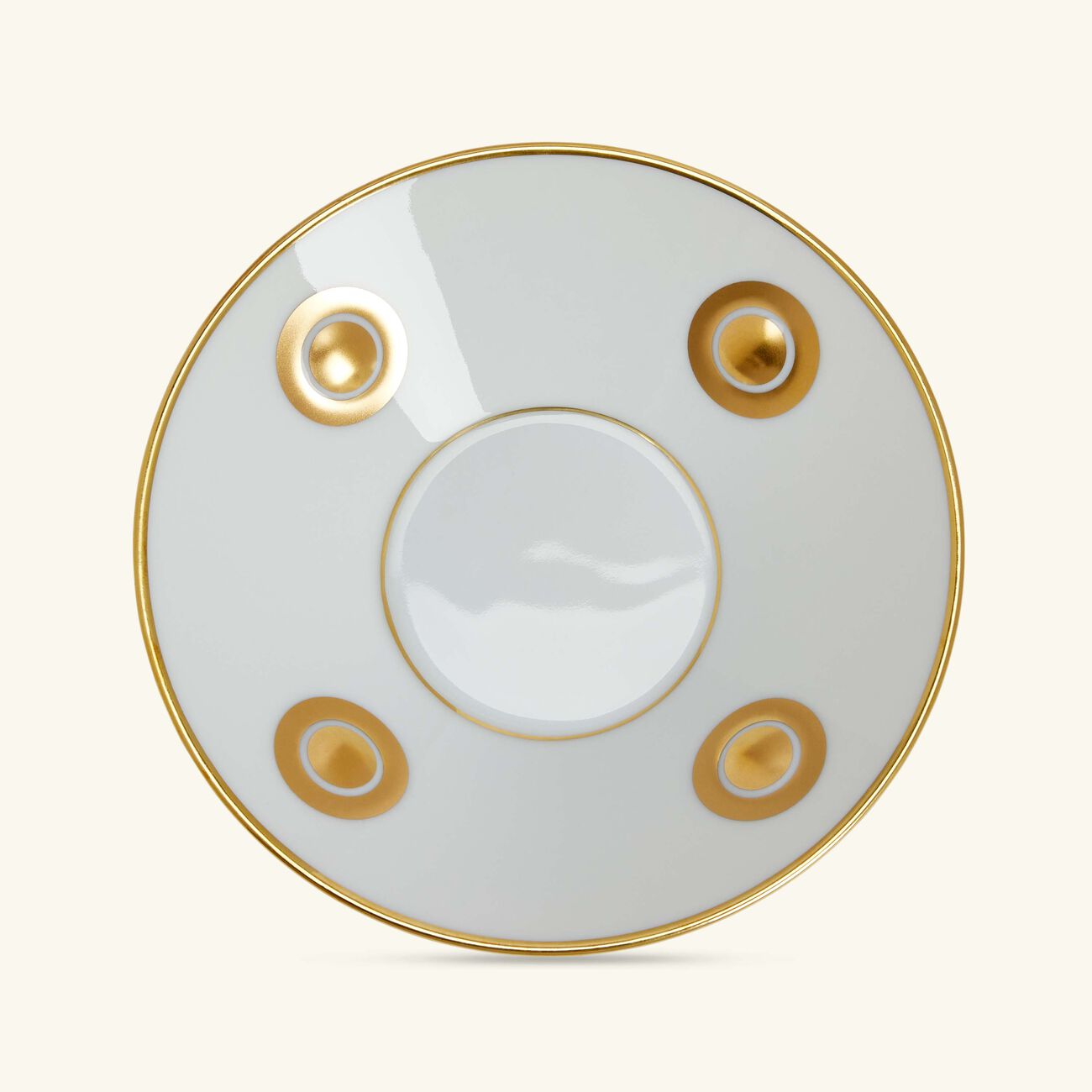 bernardaud ithaque or tea cup   saucer gold set of 6