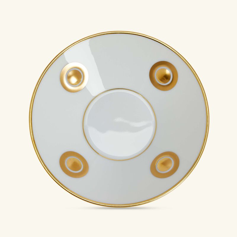 bernardaud ithaque or tea cup   saucer gold set of 6