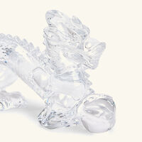 baccarat zodiaque dragon figurine mini clear