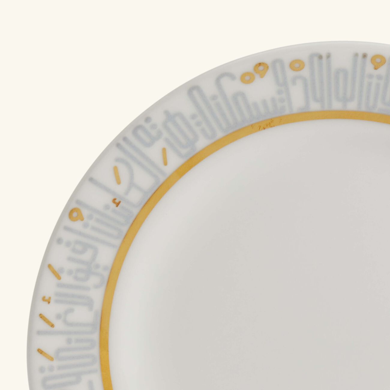 dimlaj hayat bread and butter plate gold 17cm set of 6