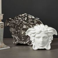 versace medusa grande vase small white