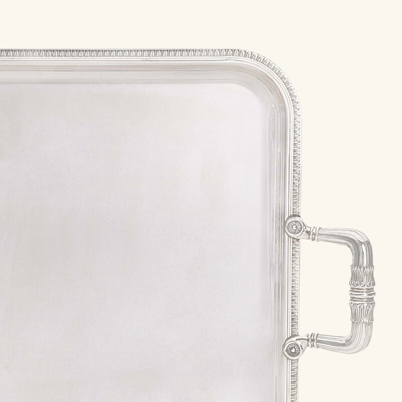 Malmaison Serving Tray Rectangular Large Silver Plated christofle malmaison serving tray rectangular large silver plated