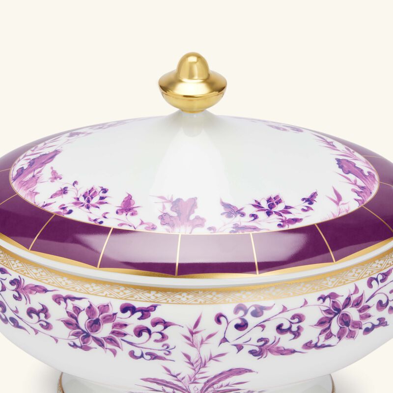 Prunus Soup Tureen Purple bernardaud prunus soup tureen purple