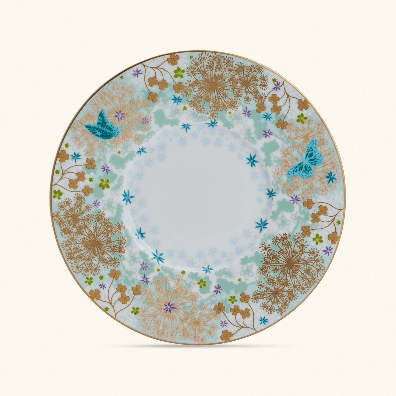 bernardaud feerie michael cailloux tea cup   saucer blue