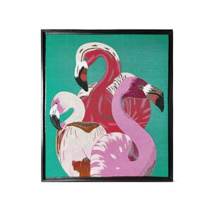 Flamingo Beaded Wall Art, medium