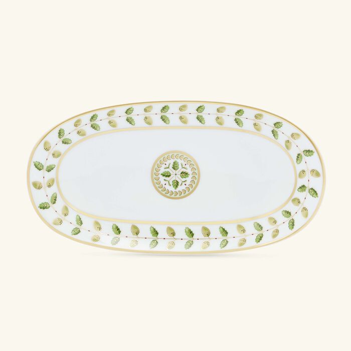 bernardaud constance serving platter green 23cm