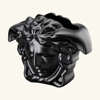 versace medusa grande vase medium black