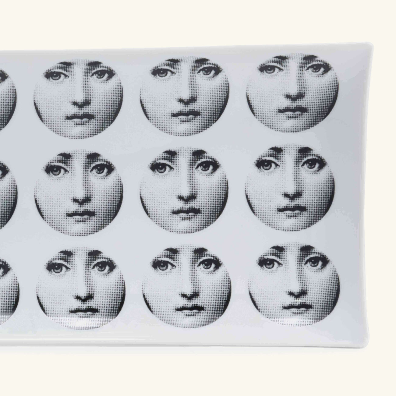 fornasetti tema e variazioni no 197 tray rectangular small grey