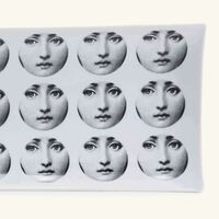 fornasetti tema e variazioni no 197 tray rectangular small grey