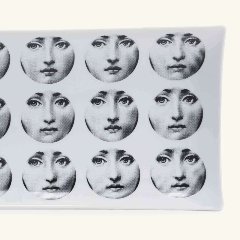 fornasetti tema e variazioni no 197 tray rectangular small grey