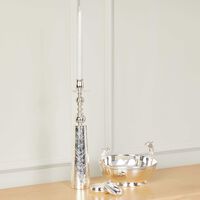 christofle jardin d eden candle holder silver plated