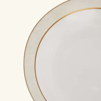 Sauvage Blanc Open Vegetable Bowl Gold bernardaud sauvage blanc open vegetable bowl gold