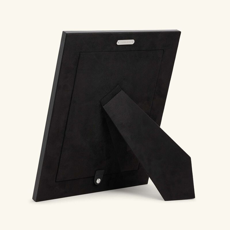 رالف لورين هوم إطار الصور بنتهاوس غاريت جلد باللون الأسود 20x25 سم