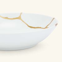 bernardaud kintsugi soup plate round white 19cm