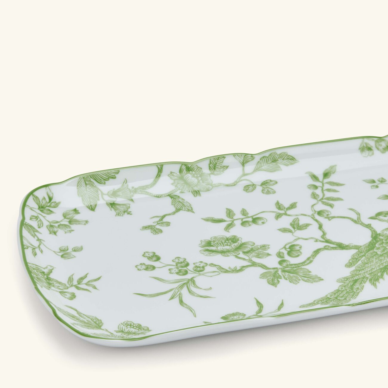 Albertine Cake Platter Rectangular Green 38cm bernardaud albertine cake platter rectangular green 38cm