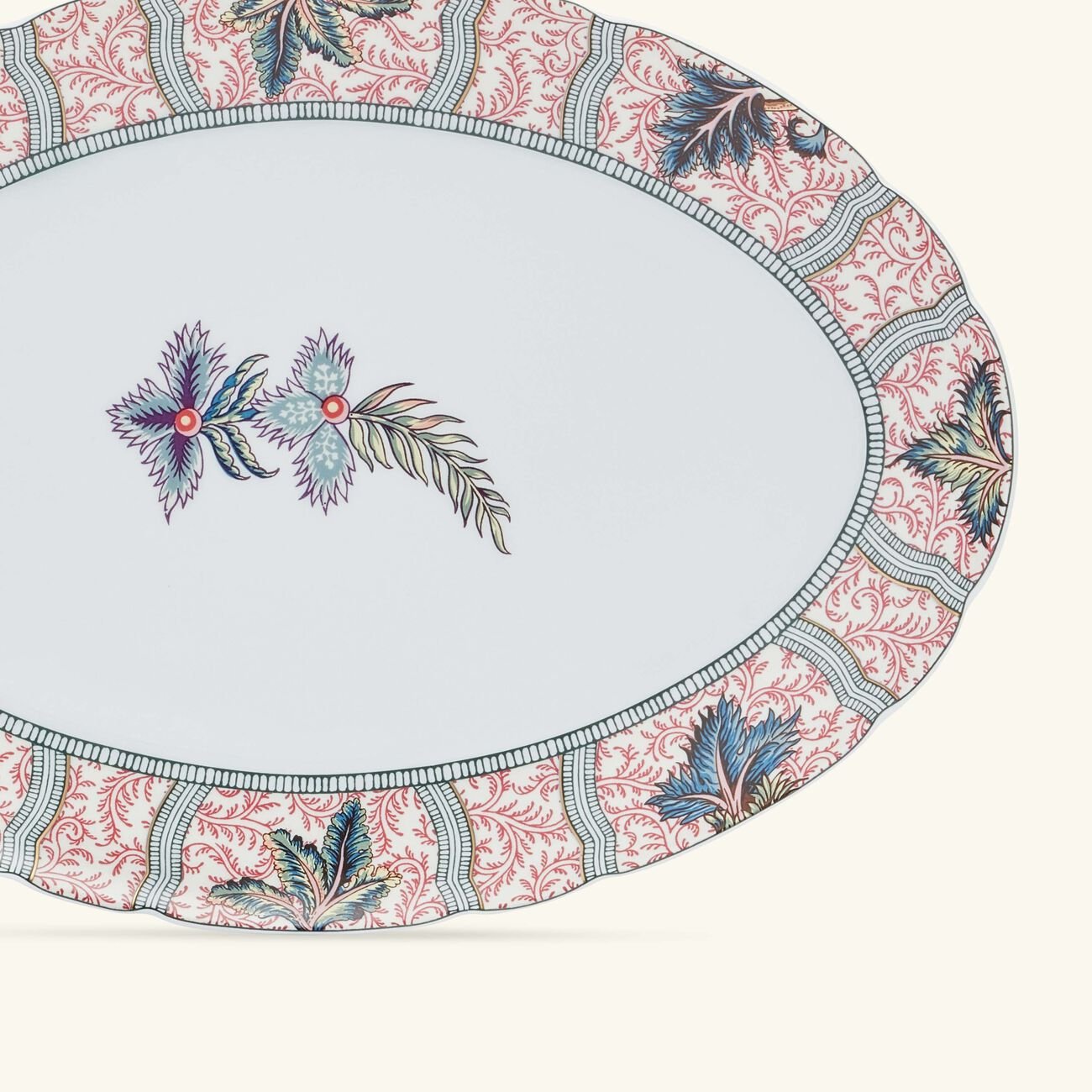 Collection Braquenié Serving Platter Oval Red 33cm bernardaud collection braqueni serving platter oval red 33cm