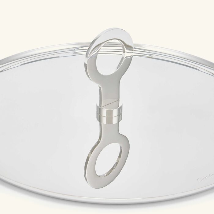 oh de christofle serving plate round stainless steel