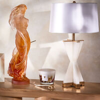 Douce Muse Sculpture Large Orange Limited Edition daum douce muse sculpture large orange limited edition