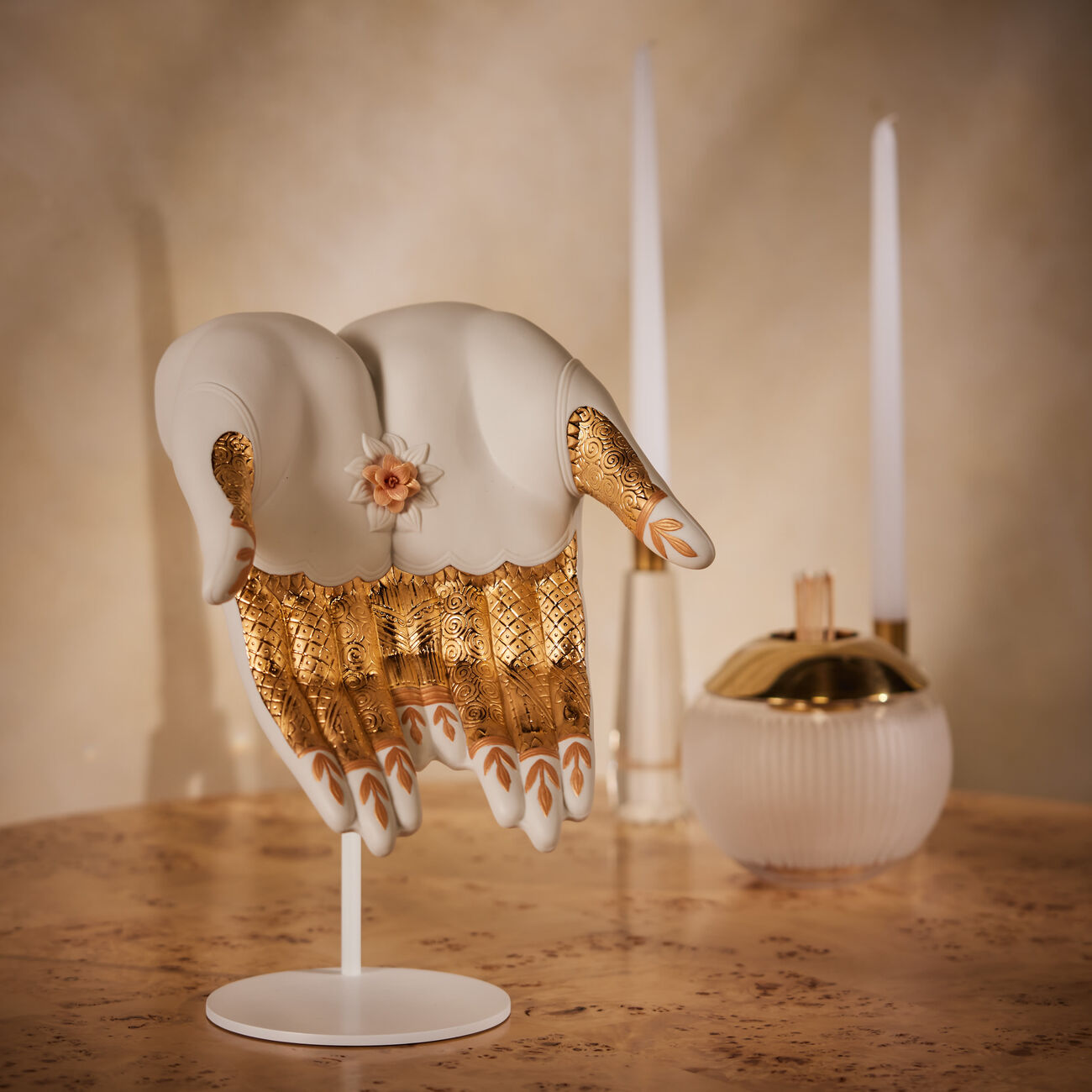 lladro abundance mudra sculpture medium white