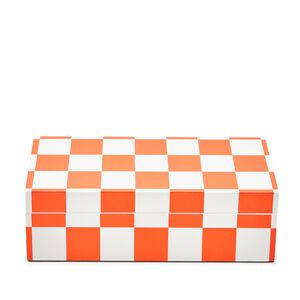 Lacquer Checkerboard Box, medium