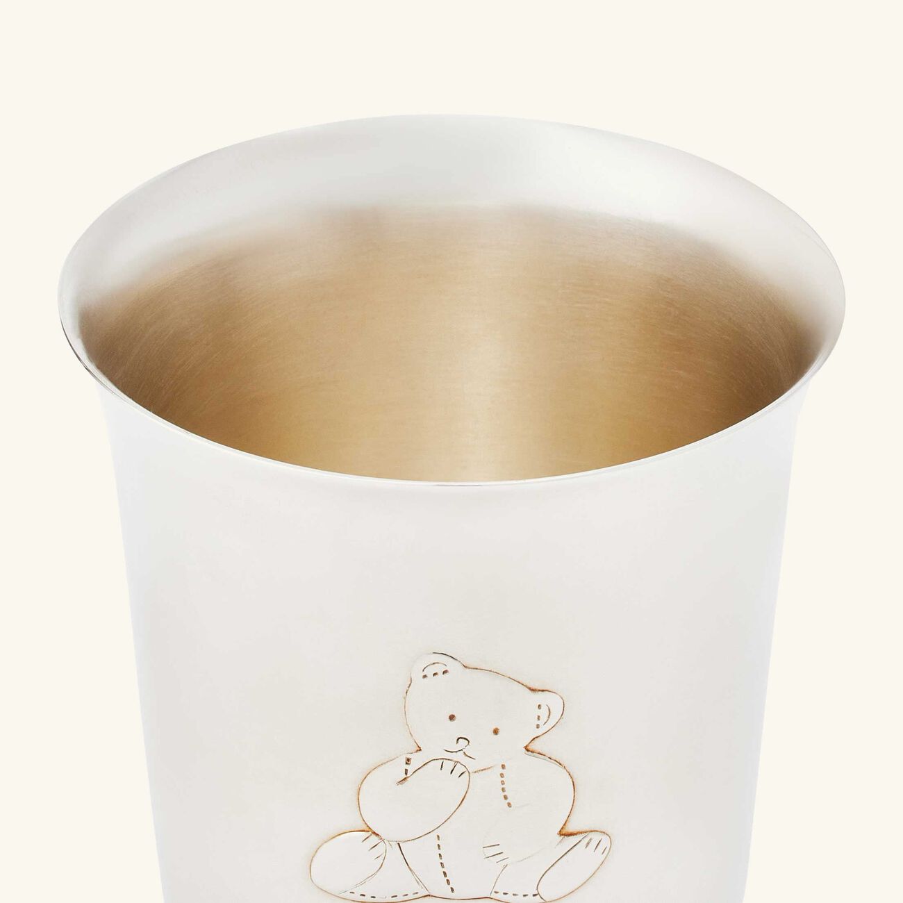 christofle charly bear baby cup silver plated