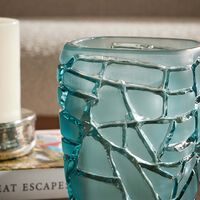 لاليك مزهرية تيرامينيرال ماجنيتود الدائرية الصغيرة باللون الأزرق