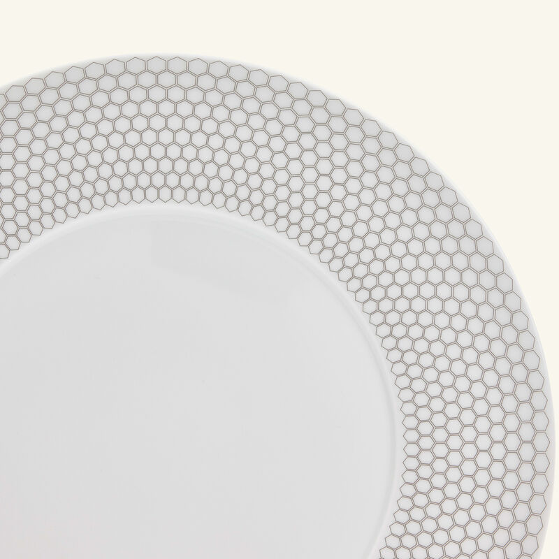 christofle madison 6 dinner plate round grey 27cm