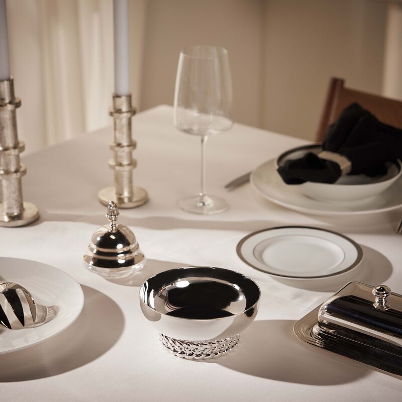 Babylone Serving Bowl Small Silver Plated christofle babylone serving bowl small silver plated