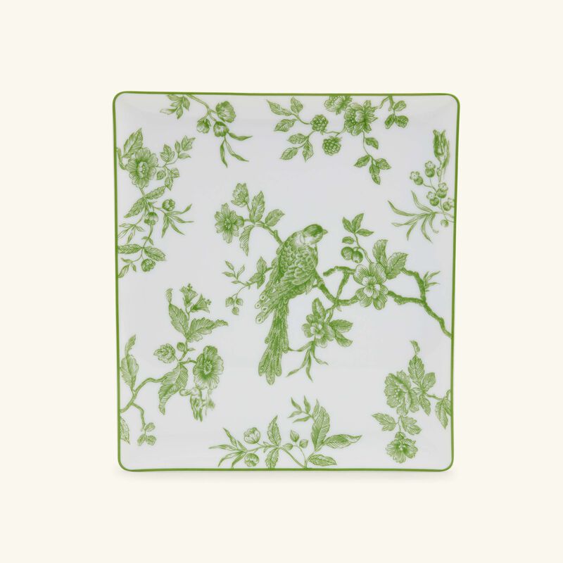 Albertine Tray Rectangular Green bernardaud albertine tray rectangular green