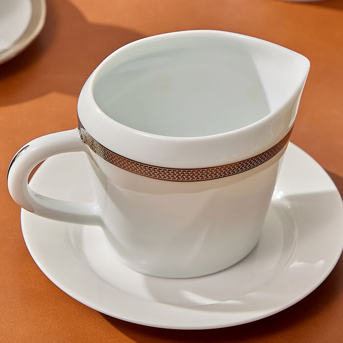 Maille Platine Creamer White bernardaud maille platine creamer white