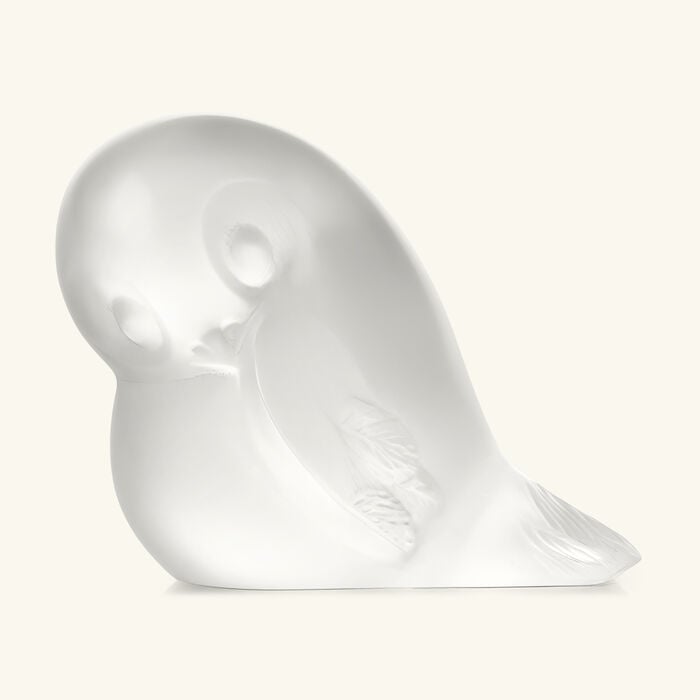 lalique piou tail down sculpture small clear