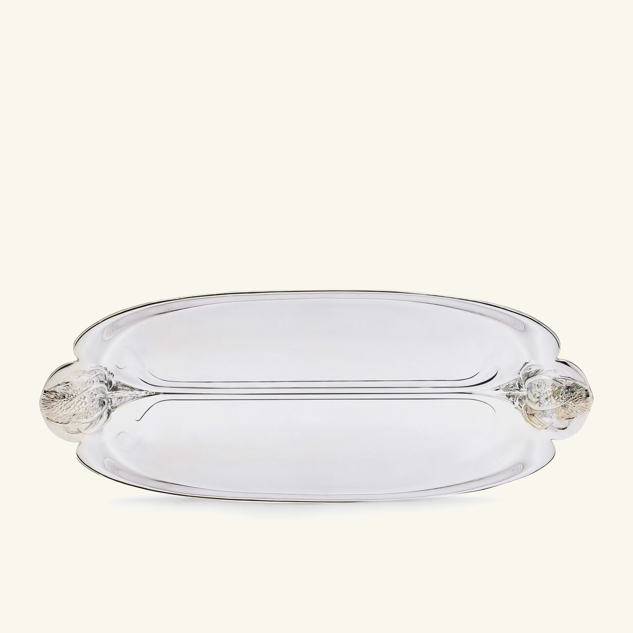 christofle gallia thistle mail tray silver plated