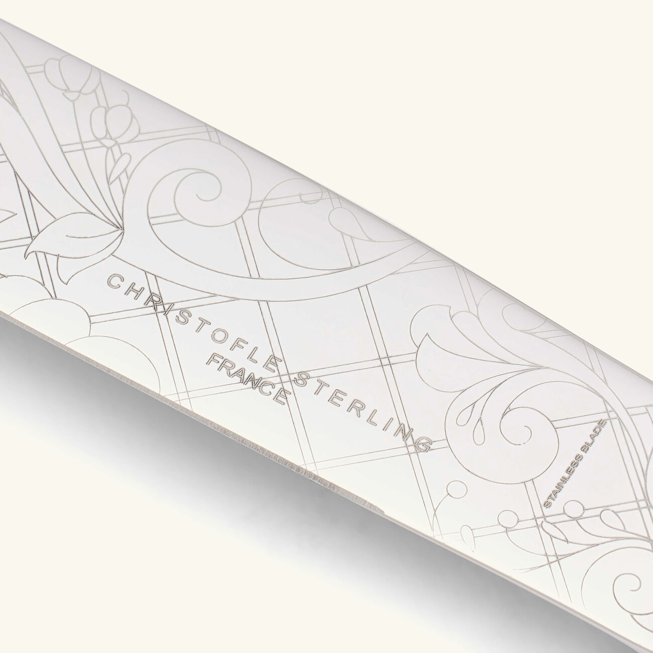 christofle marly dinner knife silver plated gold