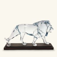 baccarat cecil lion sculpture extra large clear