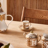 Aux Rois Coffee Cup & Saucer Gold bernardaud aux rois coffee cup saucer gold