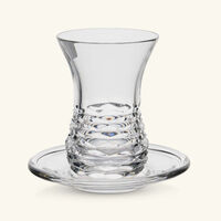 ماريو تشيوني فنجان الشاي سينسوريال أرمودو مع صحنه شفاف