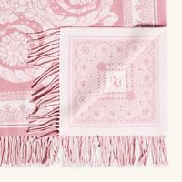 versace crete de fleur fringed blanket