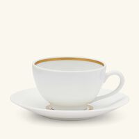 bernardaud cronos or tea cup   saucer white