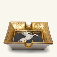 Tornado Ashtray Rectangular Black villari tornado ashtray rectangular black