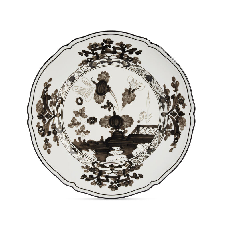 Oriente Italiano Grey Charger Plate, large
