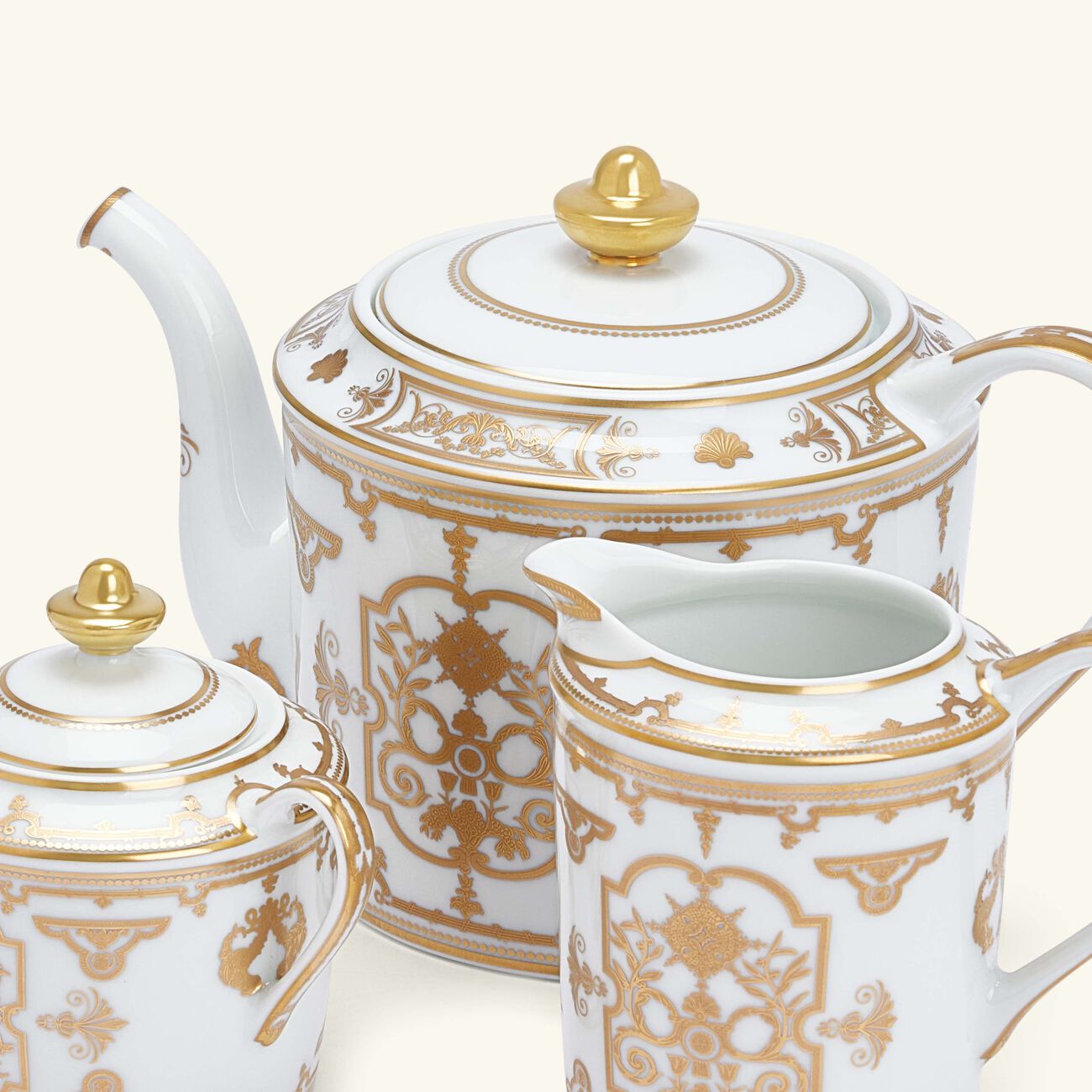 bernardaud aux rois or tea gift case gold