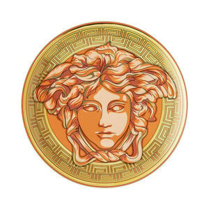 Orange Coin Plate, medium