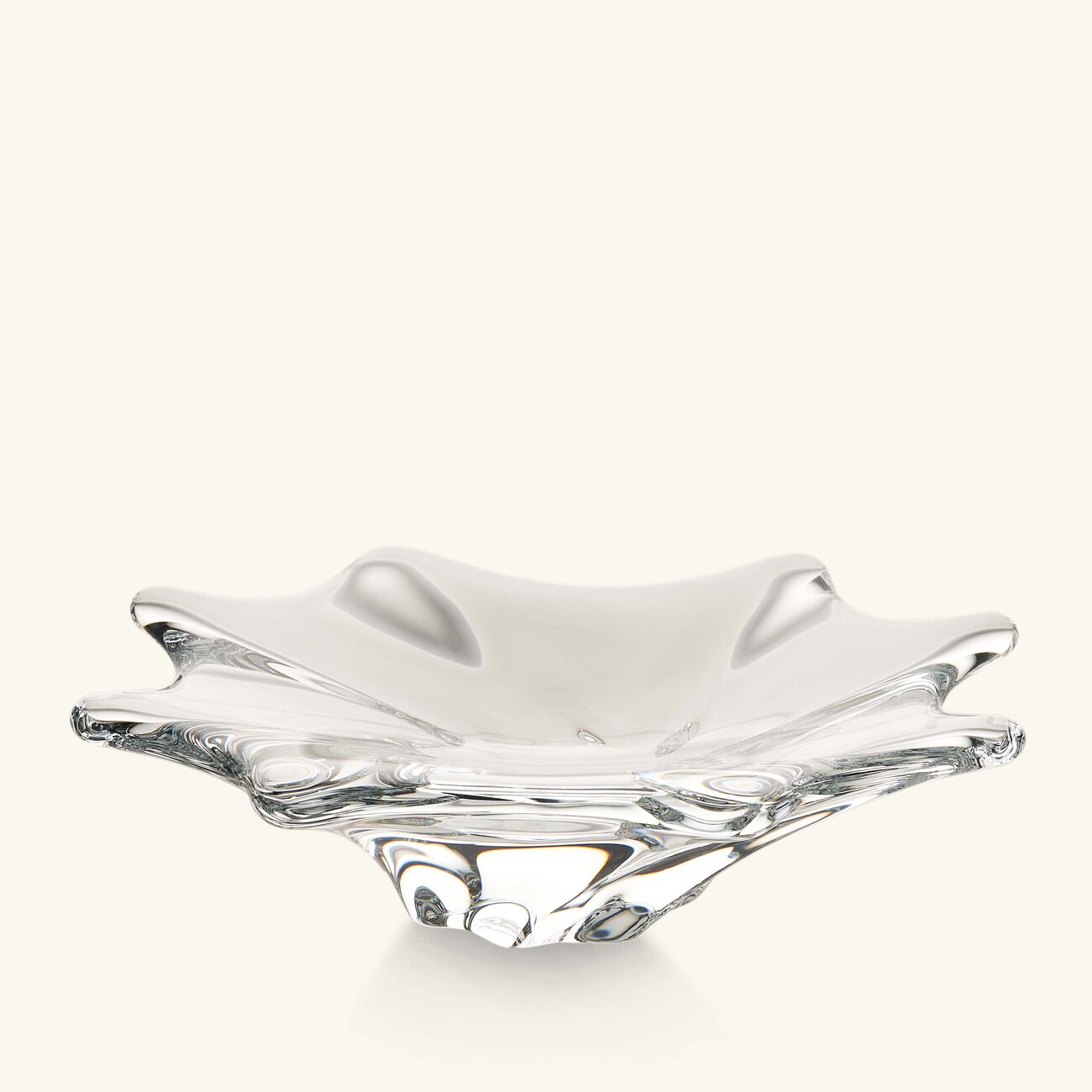 baccarat cadix ashtray round small clear