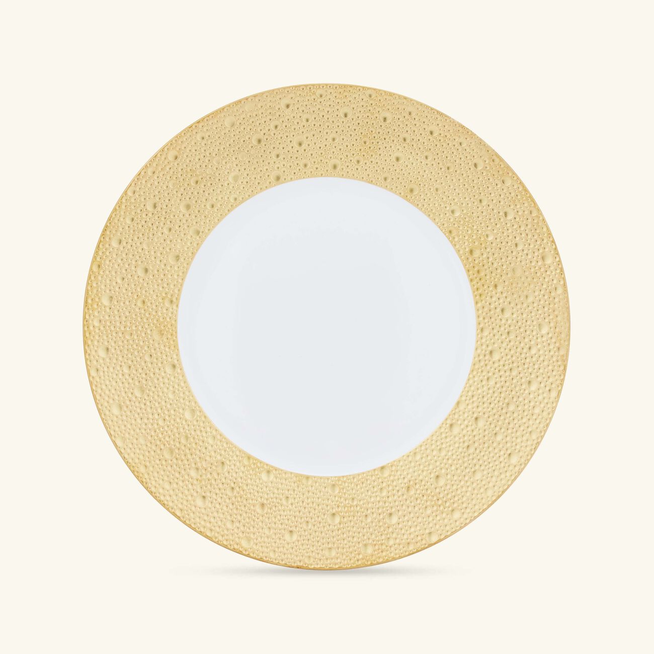bernardaud ecume dinner plate round gold 26cm