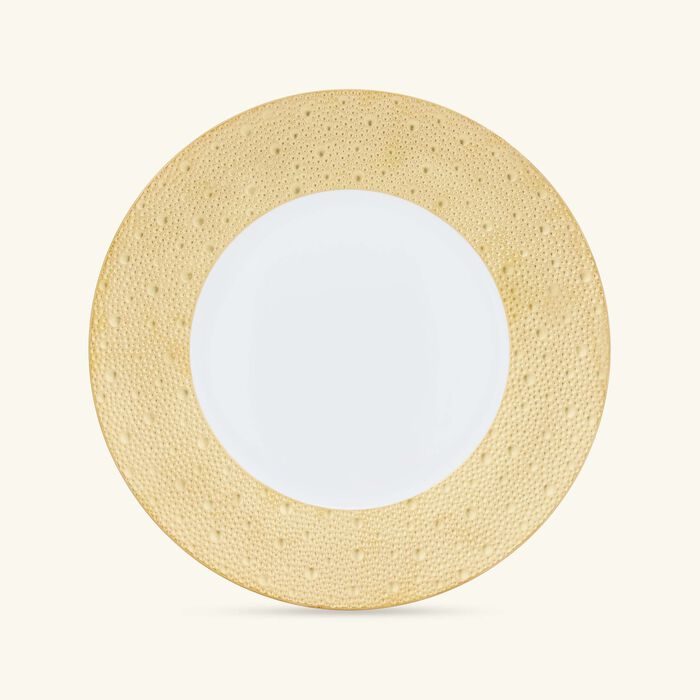 bernardaud ecume dinner plate round gold 26cm